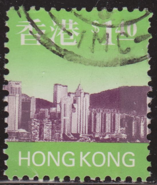 China Hong Kong 1997 Scott 769 Sello º Vues Panoramiques de Jour à Partir du Port 1,40$c Utilisé usado